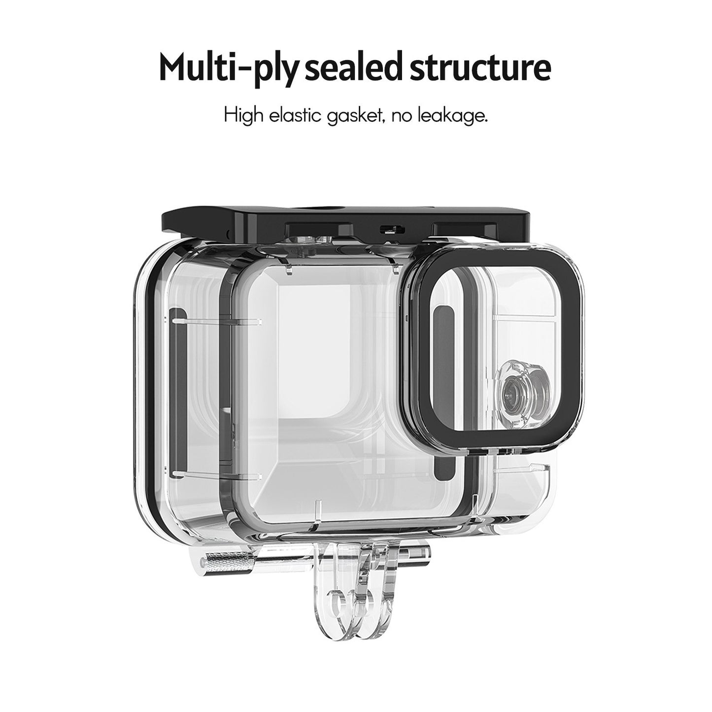 Ulanzi Protective Waterproof Case Diving Housing Underwater 60m Replacement for GoPro Hero 9 Black