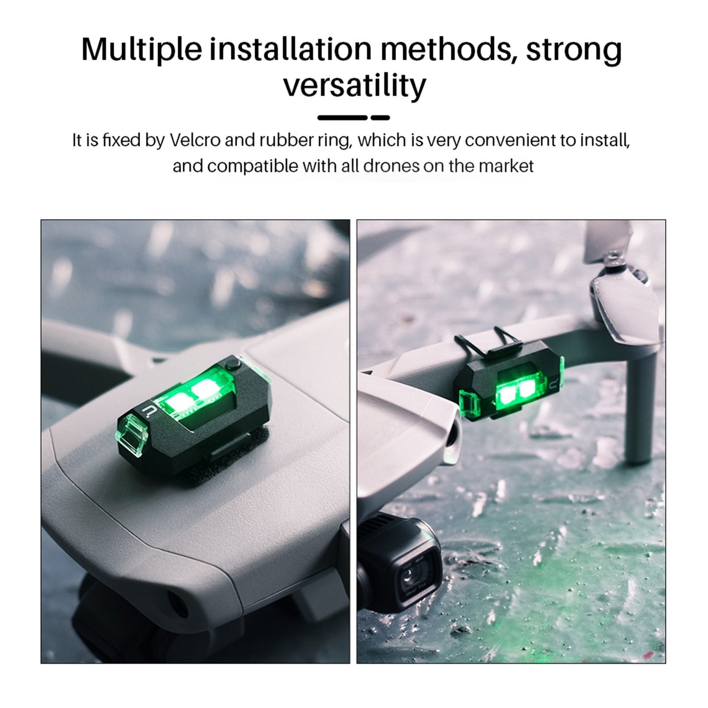 Uniqkart Drone Strobe Light Anti-collision Light for DJI Mavic AIR 2 and Most Drone Replacement