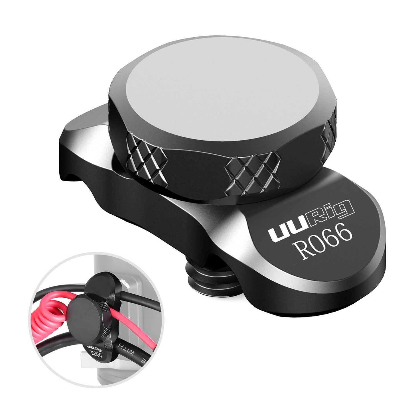 Uniqkart R066 Universal Cable Holder Lock Metal Clip Camera Cage Cable Clamp for 3mm-6mm Diameter Cables