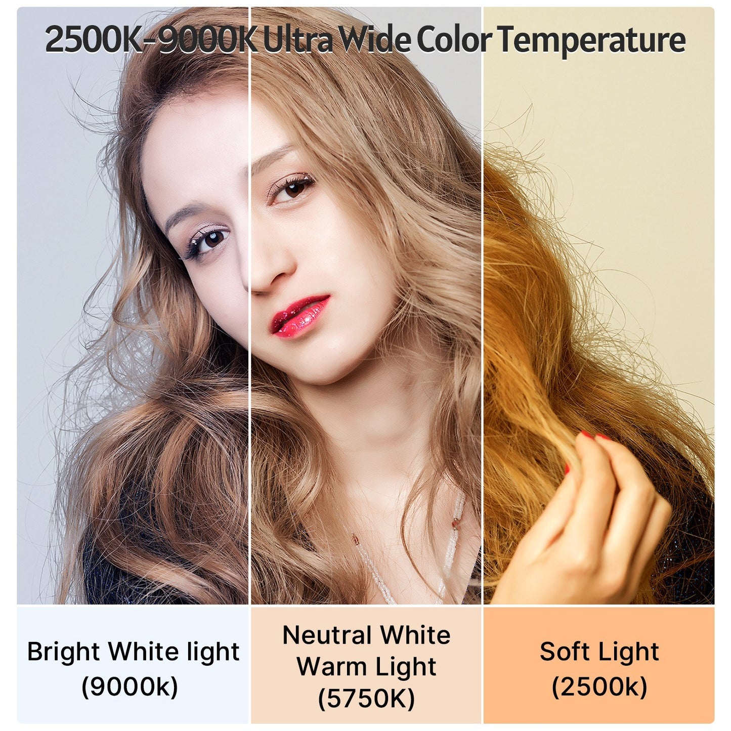 Uniqkart VL49 RGB Pocket LED Video Light Photography Fill Light with Cold Shoe Mounts