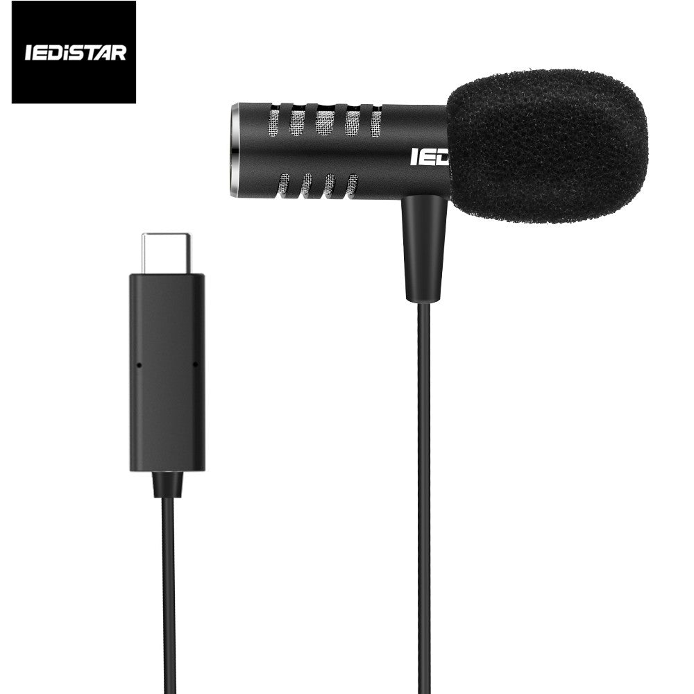 IEDiSTAR Omnidirectional Lavailier Microphone Dual Condenser Lapel Mic 9.8ft/3 Meters Cable for DJI OSMO Pocket Smartphone