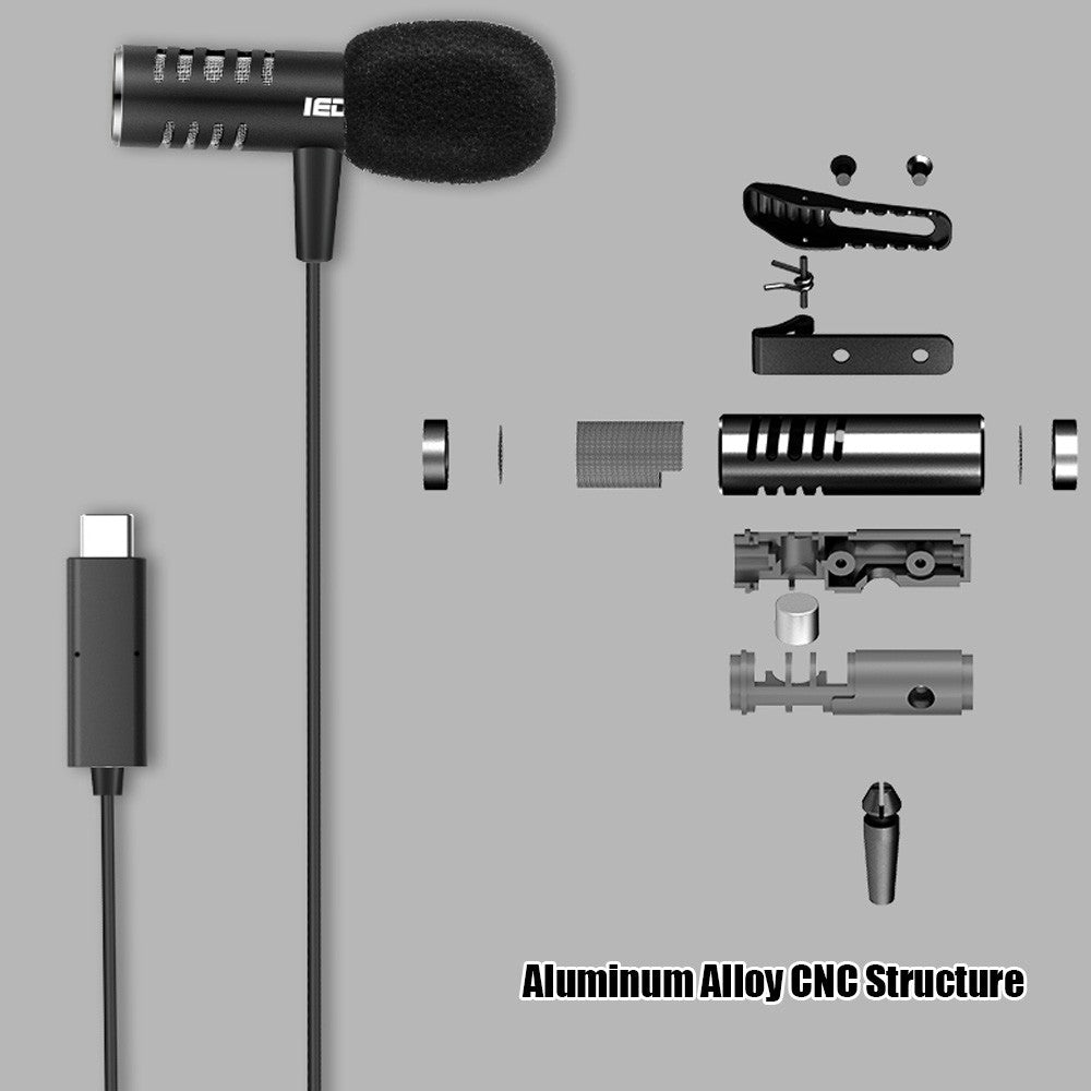 IEDiSTAR Omnidirectional Lavailier Microphone Dual Condenser Lapel Mic 9.8ft/3 Meters Cable for DJI OSMO Pocket Smartphone