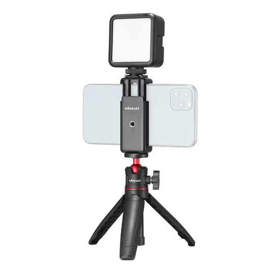 ULANZI Combo 7 Selfie Stick Tripod Phone Tripod Stand with Fill Light Detachable Holder for Live Stream Makeup YouTube Video Vlog