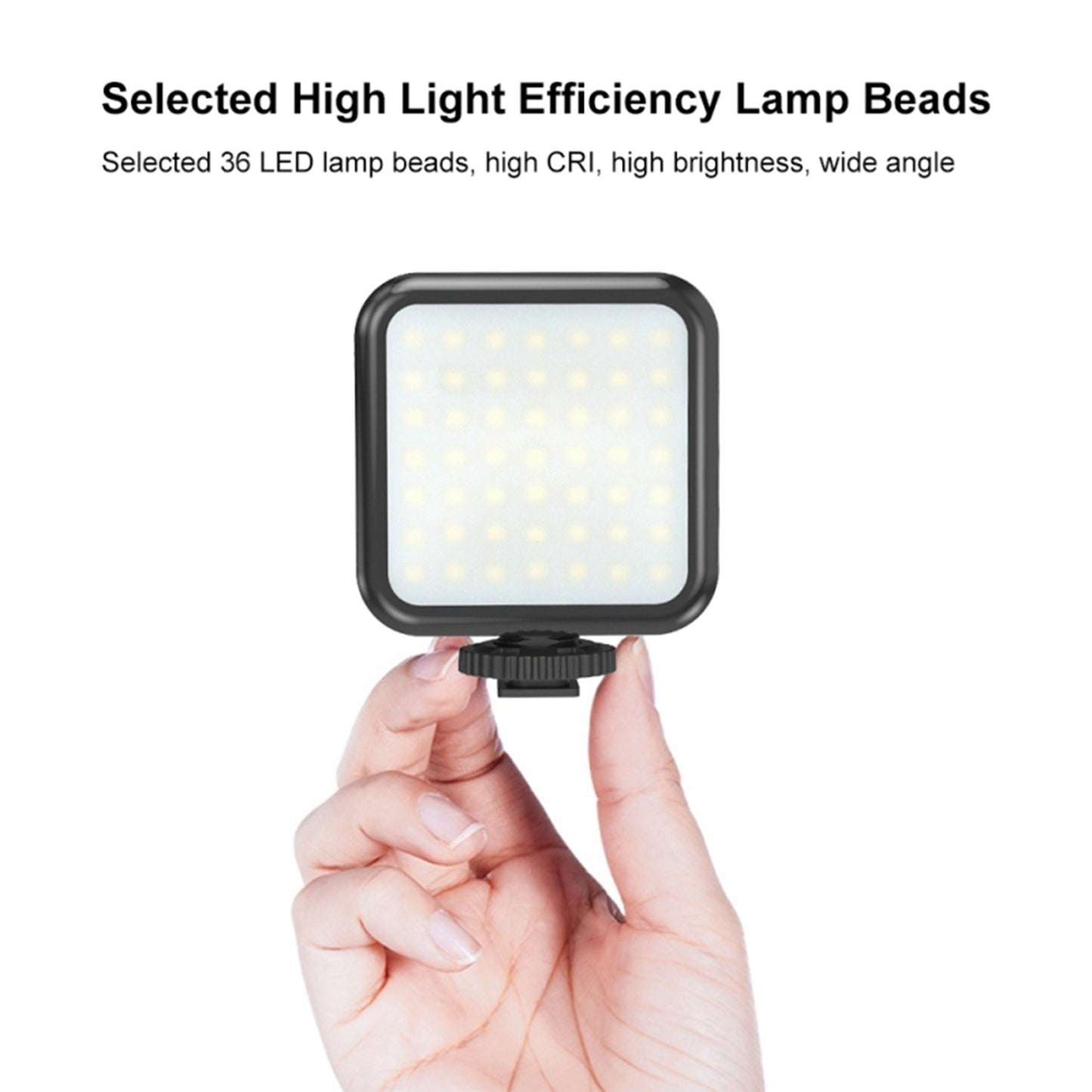 Puluz 3W Camera Fill Light 49 Lamp Beads Dimmable Brightness Portable Video Making Light