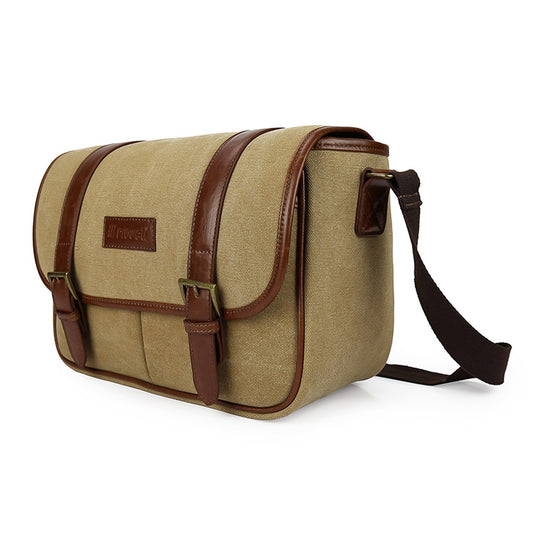 PROWELL Camera Bag Camera Case Waterproof Lightweight Canvas Shoulder Bag with Removable Adjustable Shoulder Strap
