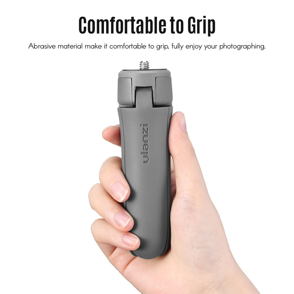 Ulanzi MT-10 Mini Tripod Handheld Monopod Max Loading 2.5KG for DJI OSMO Mobile 3/4 Stabilizer - Grey