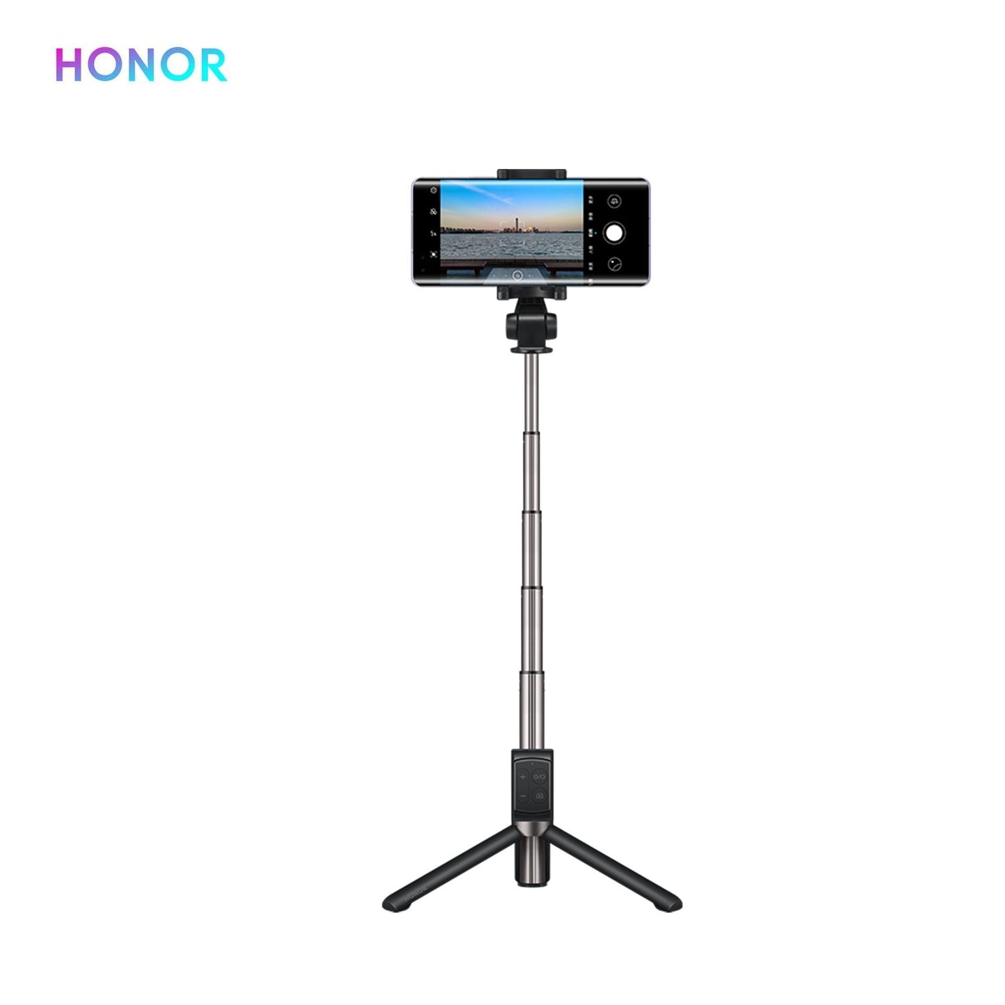 Honor Tripod Selfie Stick Pro Portable Wireless BT3.0 Monopod with Four-Key Mini Controller for iOS Android Smartphones - Black