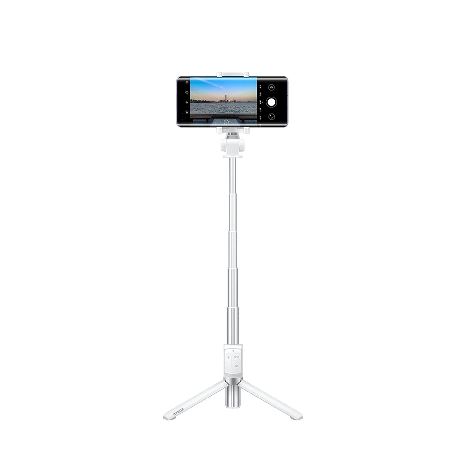 Honor Tripod Selfie Stick Pro Portable Wireless BT3.0 Monopod with Four-Key Mini Controller for iOS Android Smartphones White