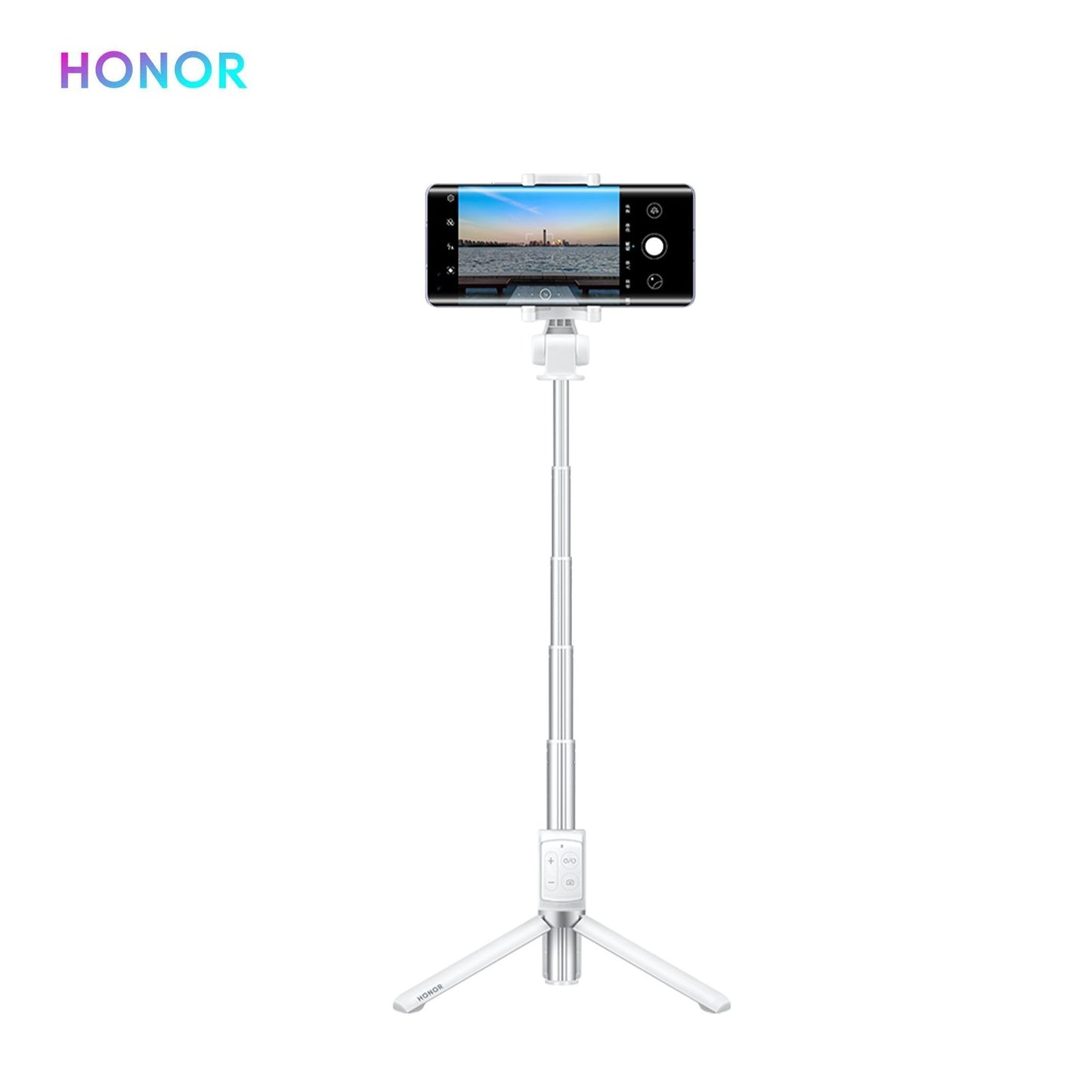 Honor Tripod Selfie Stick Pro Portable Wireless BT3.0 Monopod with Four-Key Mini Controller for iOS Android Smartphones White