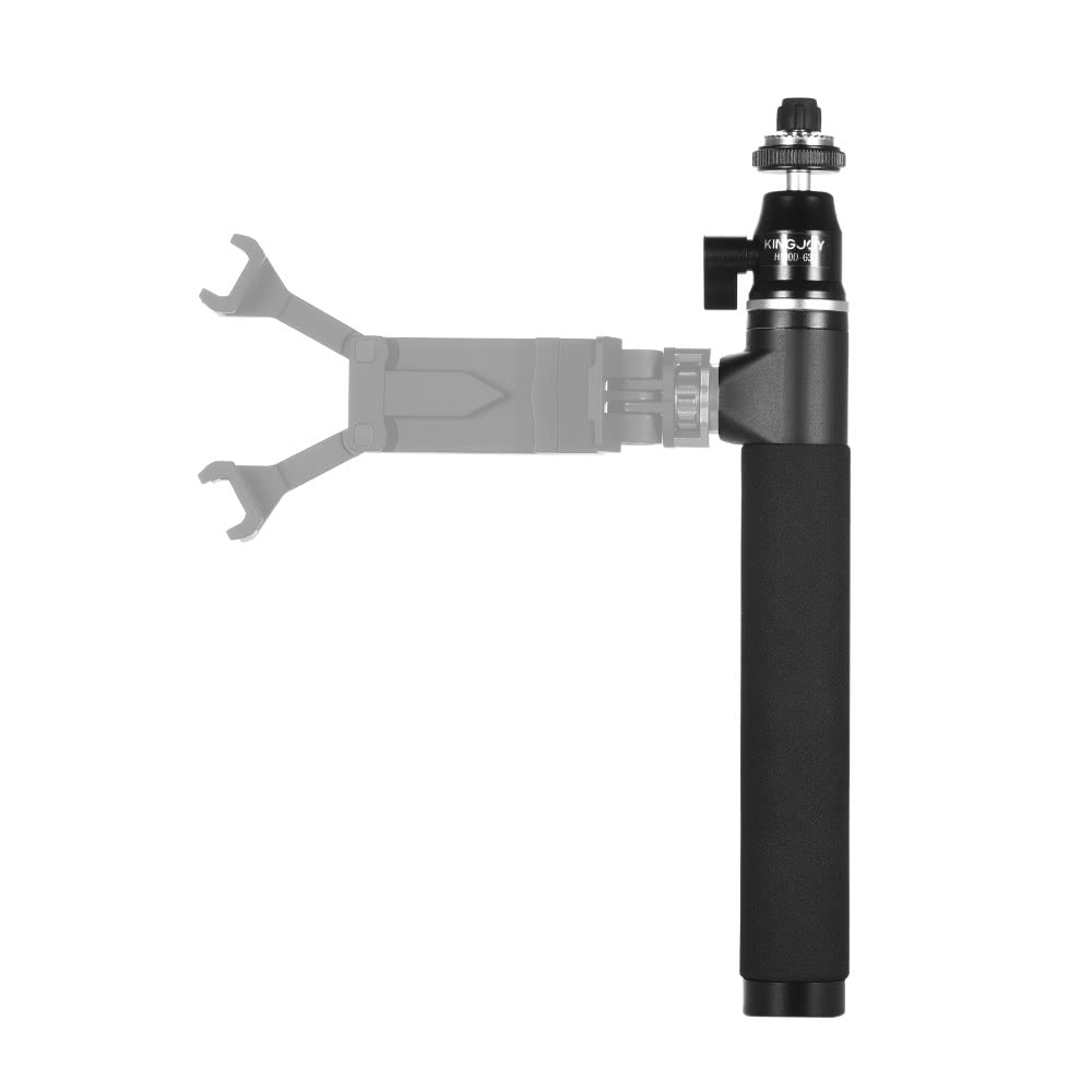 KINGJOY H100D-63 Extendable Selfie Stick Extension Pole Rod with 1/4&quot; Screw for Gopro Hero5 4 3 3+ Action Camera for DJI OSMO Handheld Stabilizer