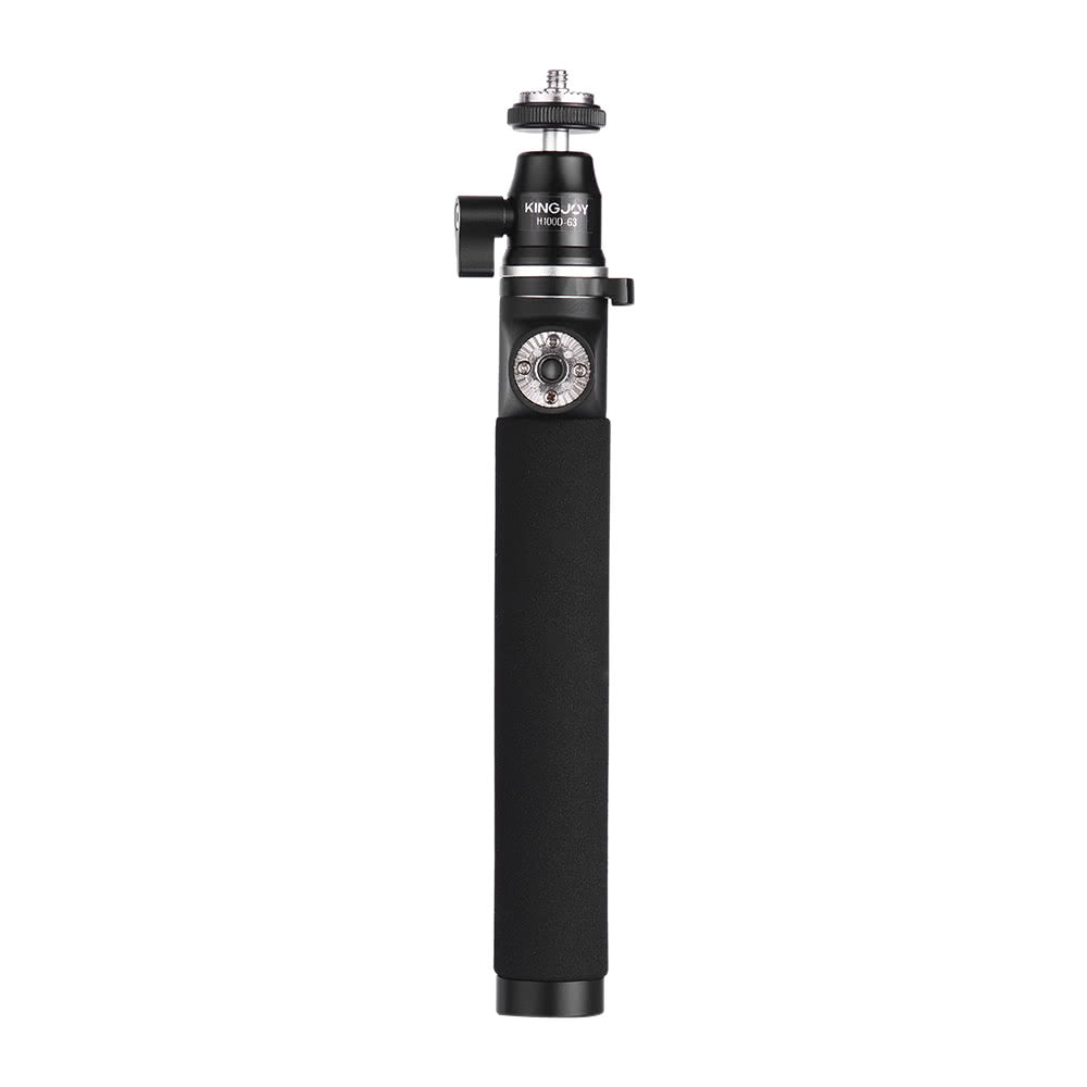 KINGJOY H100D-63 Extendable Selfie Stick Extension Pole Rod with 1/4&quot; Screw for Gopro Hero5 4 3 3+ Action Camera for DJI OSMO Handheld Stabilizer