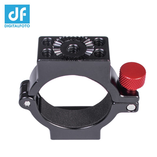 DF DIGITALFOTO ANT Extension Ring Adapter Clip Clamp with Hot Shoe + 1/4 Inch Screw Hole for Mic LED Video Light Mount for Zhiyun Smooth 4 Gimbal Stabilizers Accessory - Hot Shoe + 1/4 Inch Screw Hole