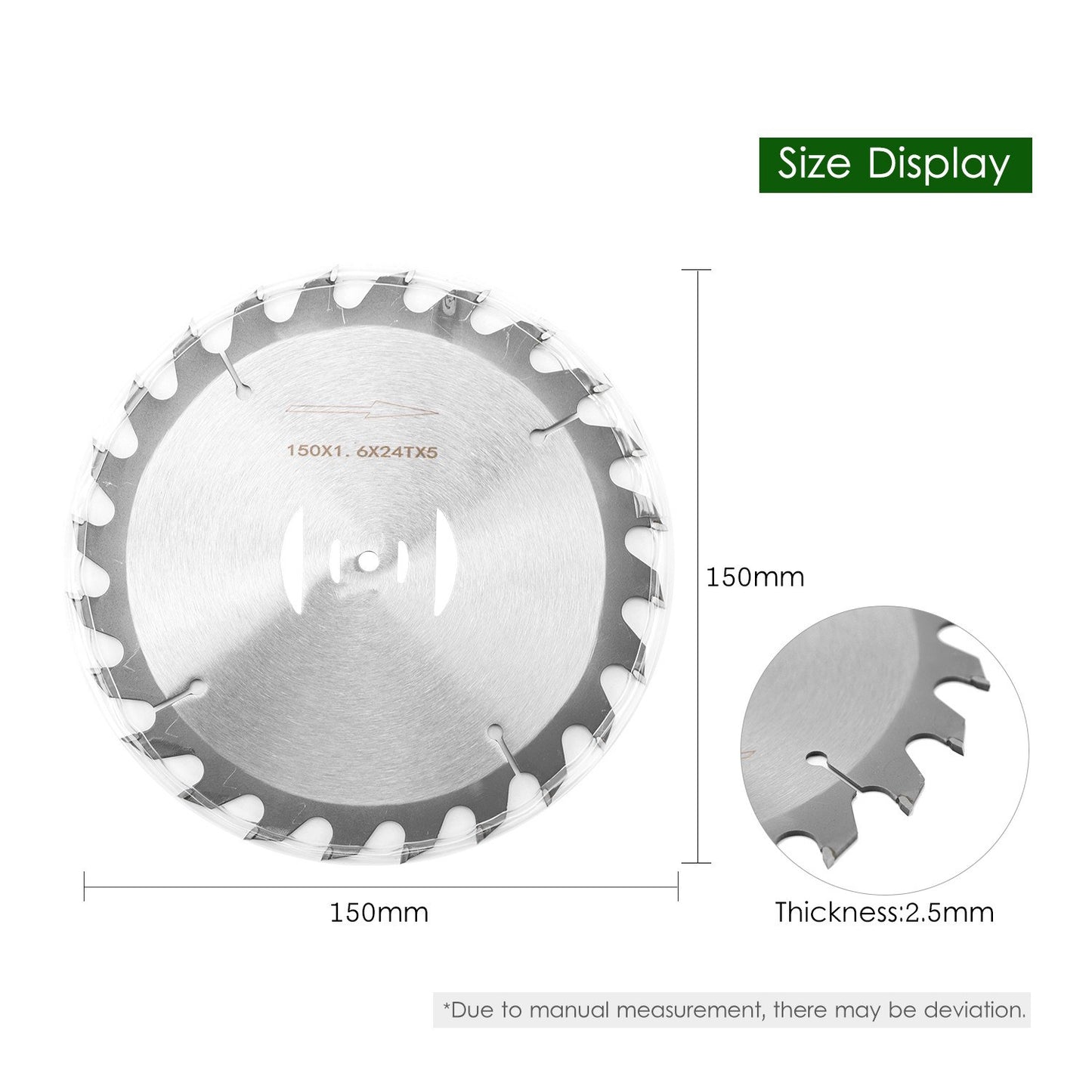 24-teeth Lawn Mower Circular Metal Saw Blade Electric Weeder Accessory for Garden