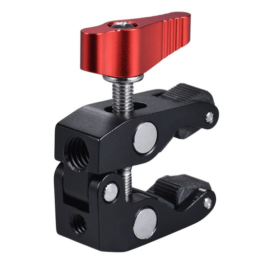 Andoer Crab Pliers Clip Super Clamp with 1/4&quot; and 3/8&quot; Screw Hole for DSLR Rig LCD Monitor