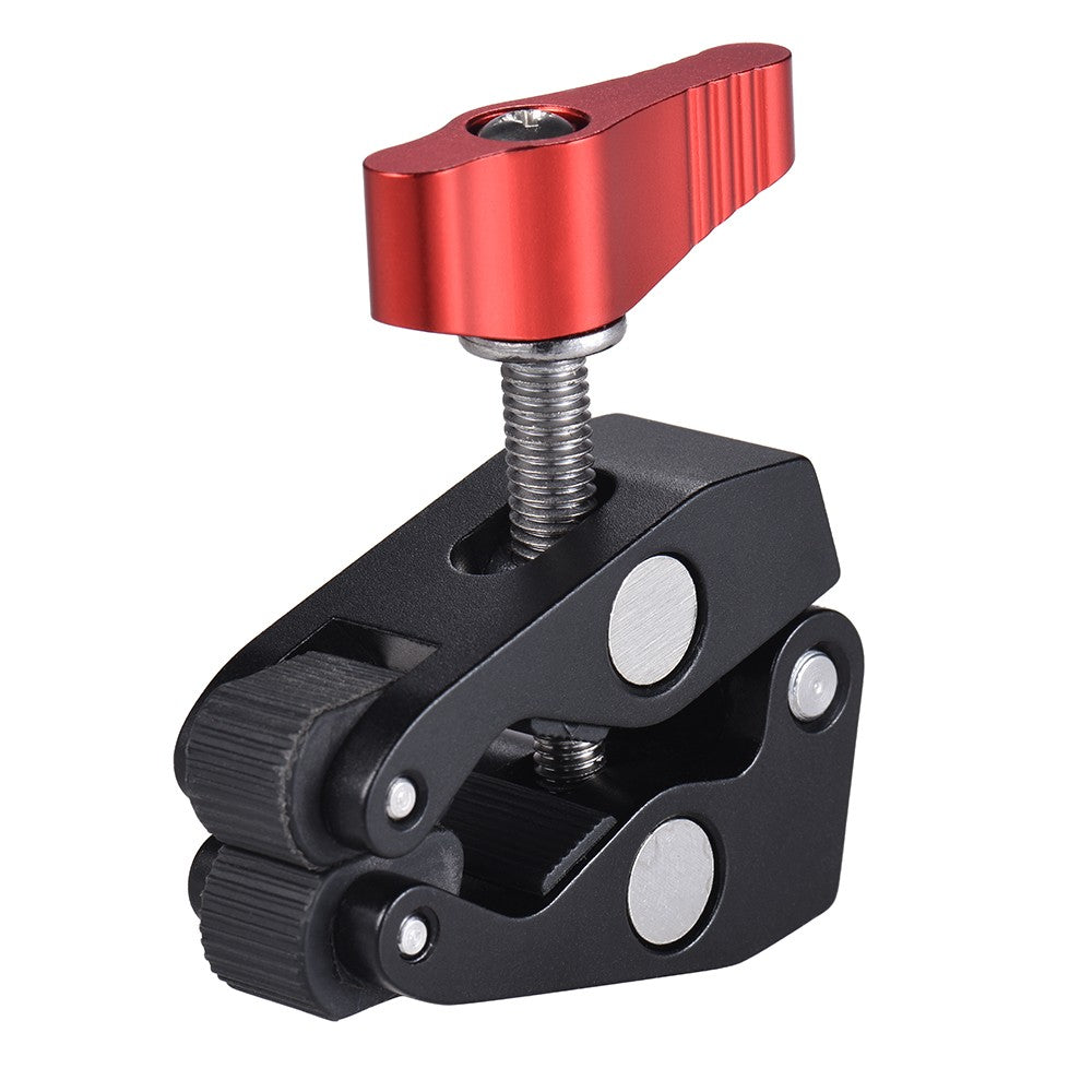 Andoer Crab Pliers Clip Super Clamp with 1/4&quot; and 3/8&quot; Screw Hole for DSLR Rig LCD Monitor