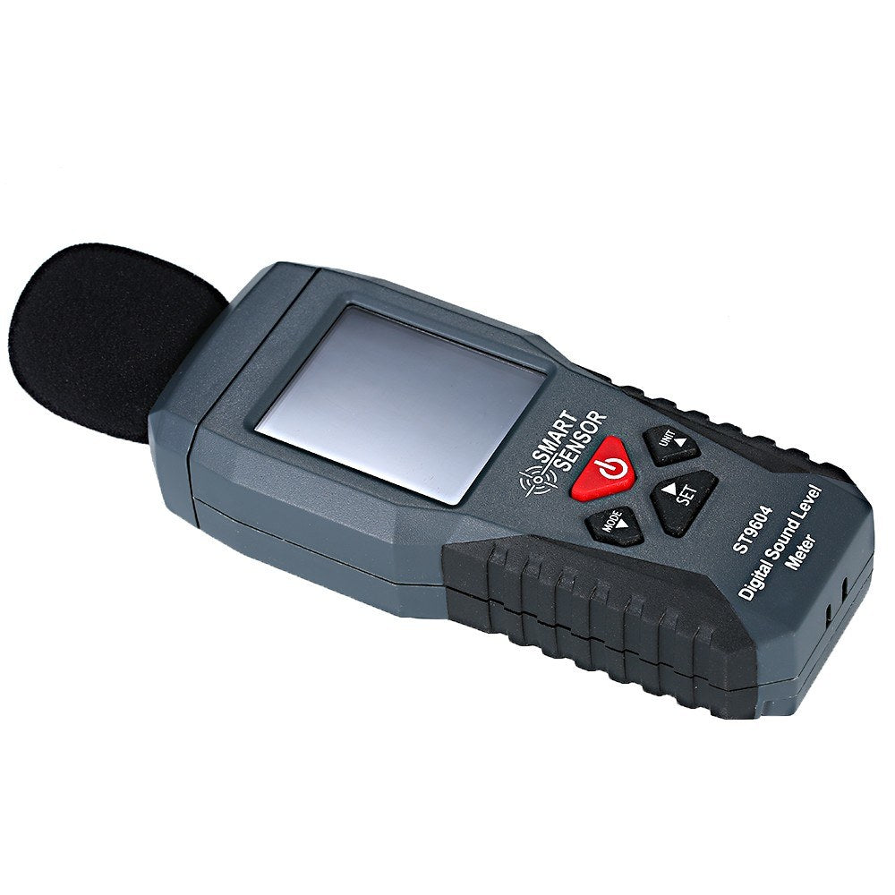 SMART SENSOR ST9604 Mini LCD Digital Audio Decibel Meter Sound Level Meter Noise Level Meter Sound Monitor 30-130dBA - Black