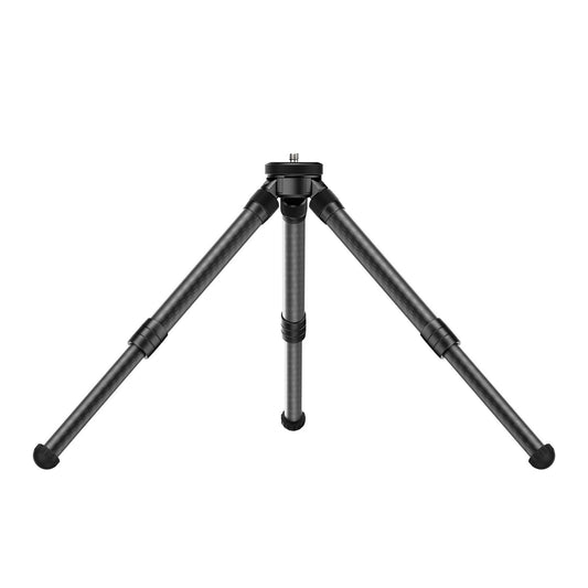 Uniqkart Lightweight Extendable Carbon Fibe Table Tripod Stand 2-height 2-angle Adjustable with Universal 1/4 Interface for DSLR SLR Phone Holder