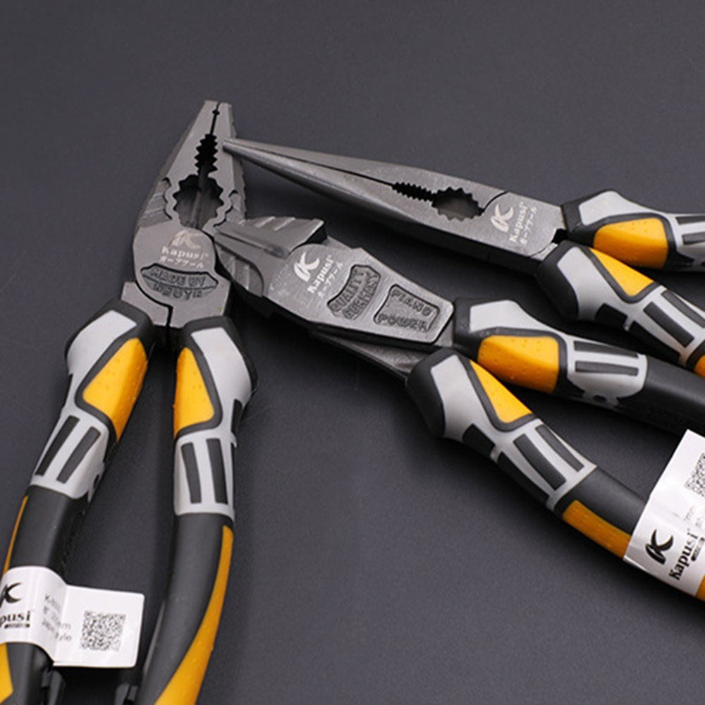 8inch Long-nose Wire Cutter Plier Professional Electrician Plier Wire Stripper Chrome Vanadium Steel Handheld Wire Cutting Crimping Tool - 8inch Long-nose Plier
