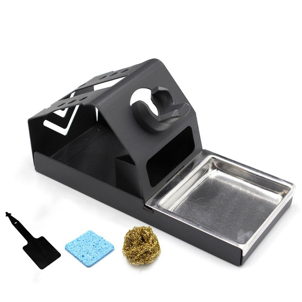 T12 Professional Corrosion-proof Anti-static Soldering Iron Stand Multifunctional Stable Welding Solder Iron Tips Holder Kits