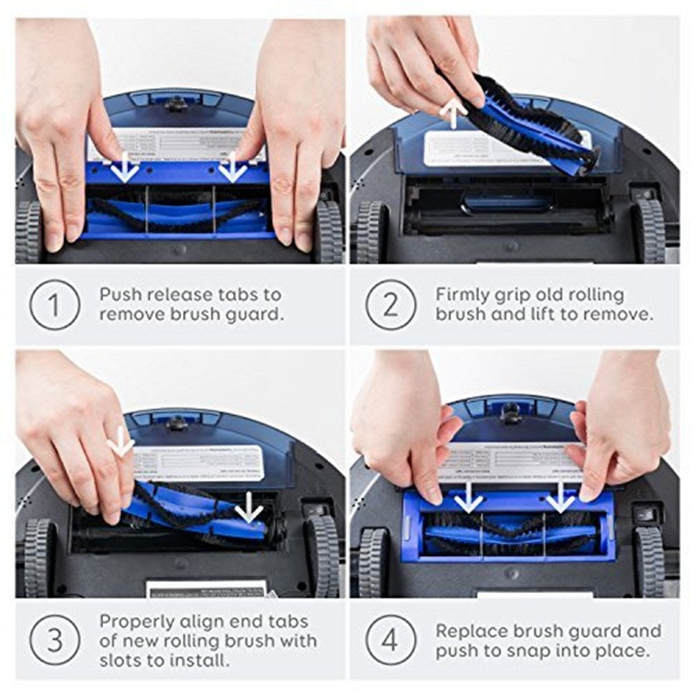 Hepa Filter Kit Side Brush Set Replacement for Eufy RoboVac Room Cleaning with Brush Clean