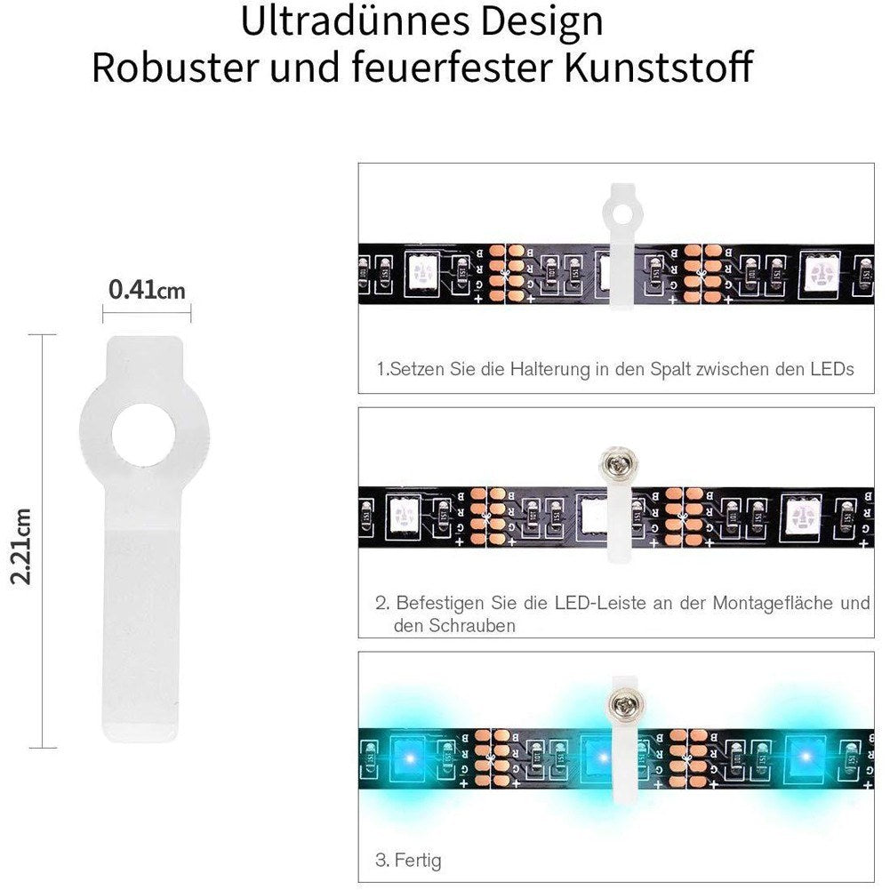 95pcs 5050 RGB LED Light Wire Strip Connection Connector Terminal-Splice Kit Accessory Tool