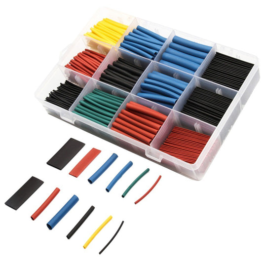 560pcs 2:1 H-eat Shrink Tubing Assortment Kit Electric Insulation W-rap Cable Sleeve with Portable Storage Box