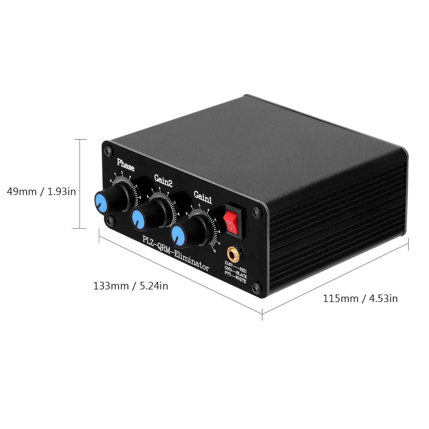 PLZ-QRM Eliminator (1-30 MHz) HF Bands Aluminum Wear Resistance Alloy Outcase Phase Adjustable Built-in PTT Control