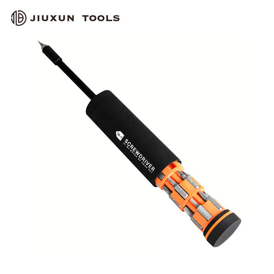 JIUXUN Screwdriver Set 18 in 1 Precision Screwdriver Bit Set with Nut Driver/Wheel Storage Design Repair Tool