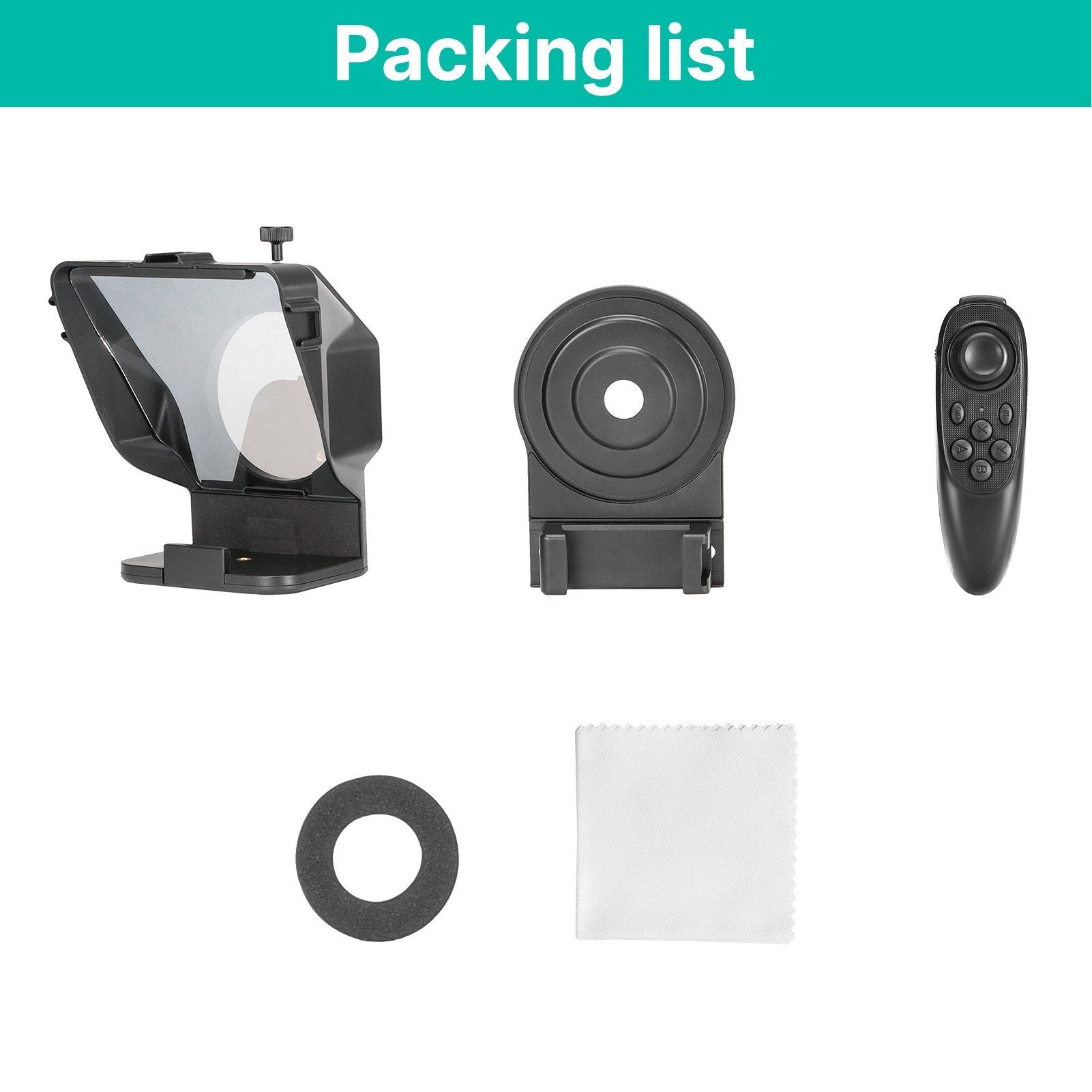 ULANZI Smartphone Teleprompter Prompter with Phone Holder Remote Contr