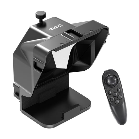 ULANZI Smartphone Teleprompter Prompter with Phone Holder Remote Control for Video Recording Live Streaming Interview Presentation Stage Speech - PT-15 for DSLR Camera and Smartphone