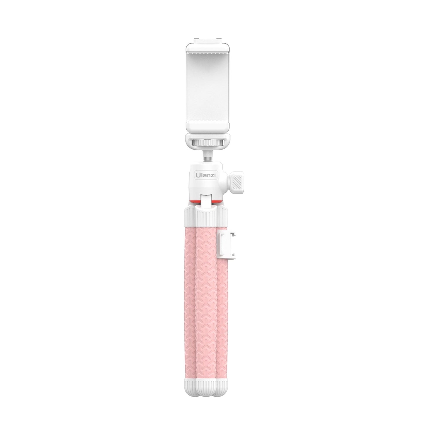 ULANZI Phone Octopus Tripod Mount Flexible Adjustable 1.5KG Payload with 360 Degrees Swivel Ball Head Cold Shoe Support Horizontal Vertical Shooting - Pink