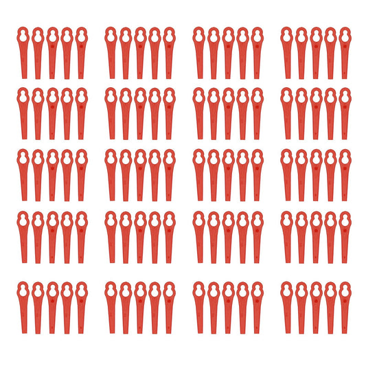 100 Pcs/Pack 83mm Plastic Durable Cutter Cutting Accessories for Strimmers Lawn Mower Grass Trimmer Gardening Tool Replacement