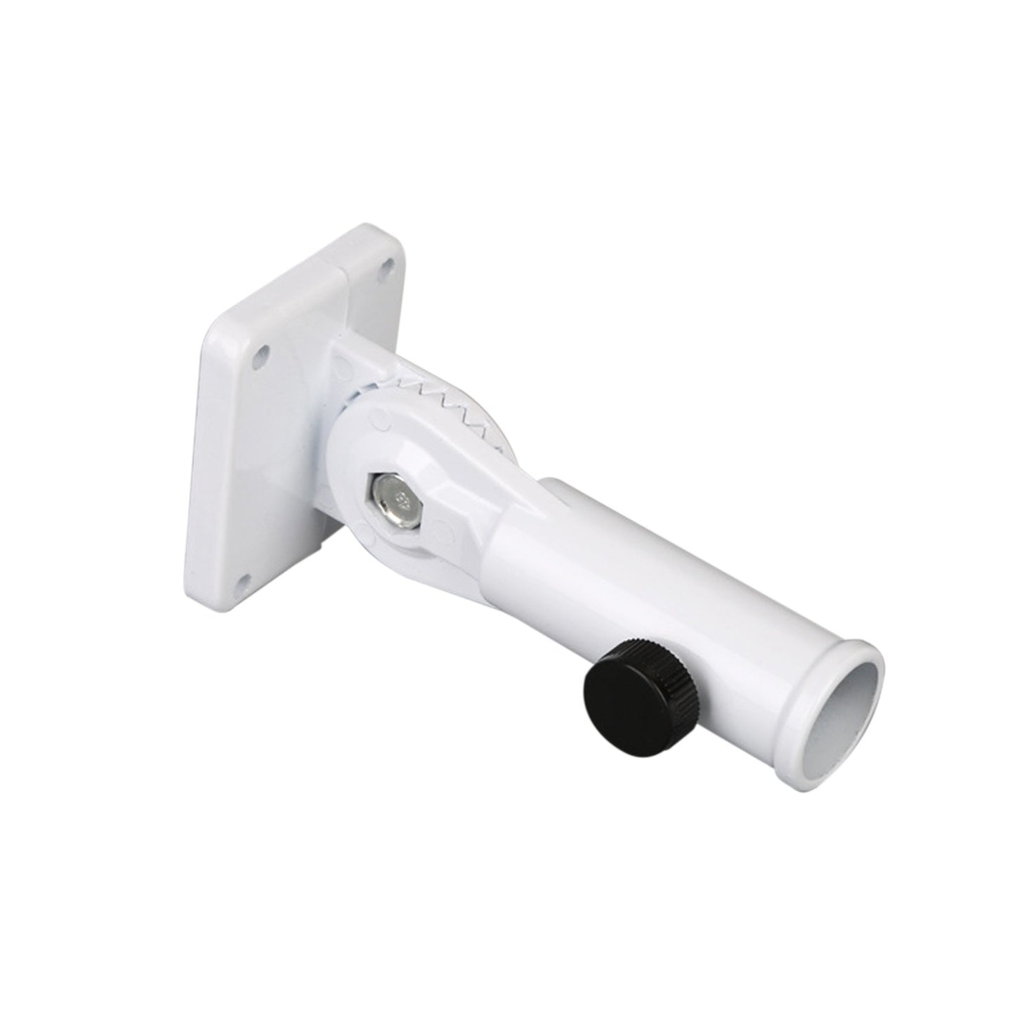 90-degree Adjustable Wall Flag Pole Base Mounting Bracket with Hardware Aluminum Flag Holder Bracket