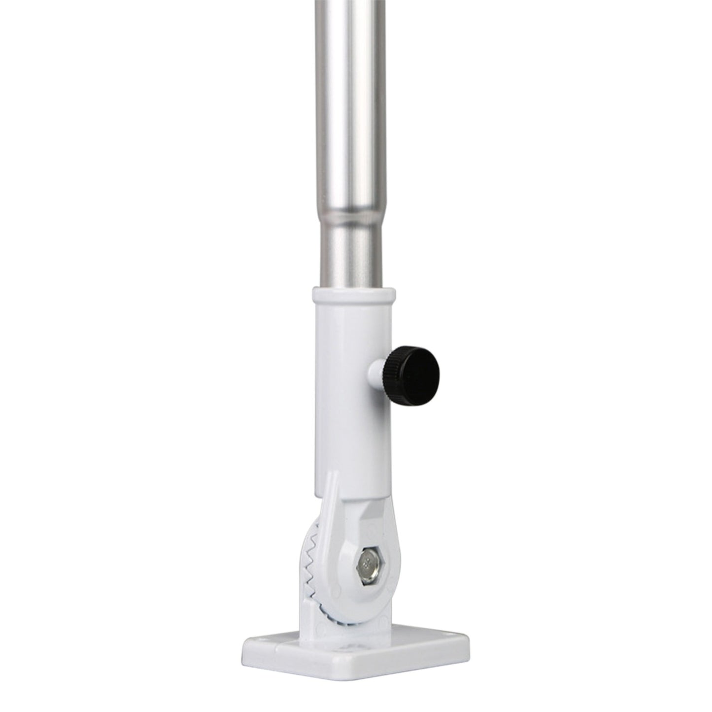 90-degree Adjustable Wall Flag Pole Base Mounting Bracket with Hardware Aluminum Flag Holder Bracket