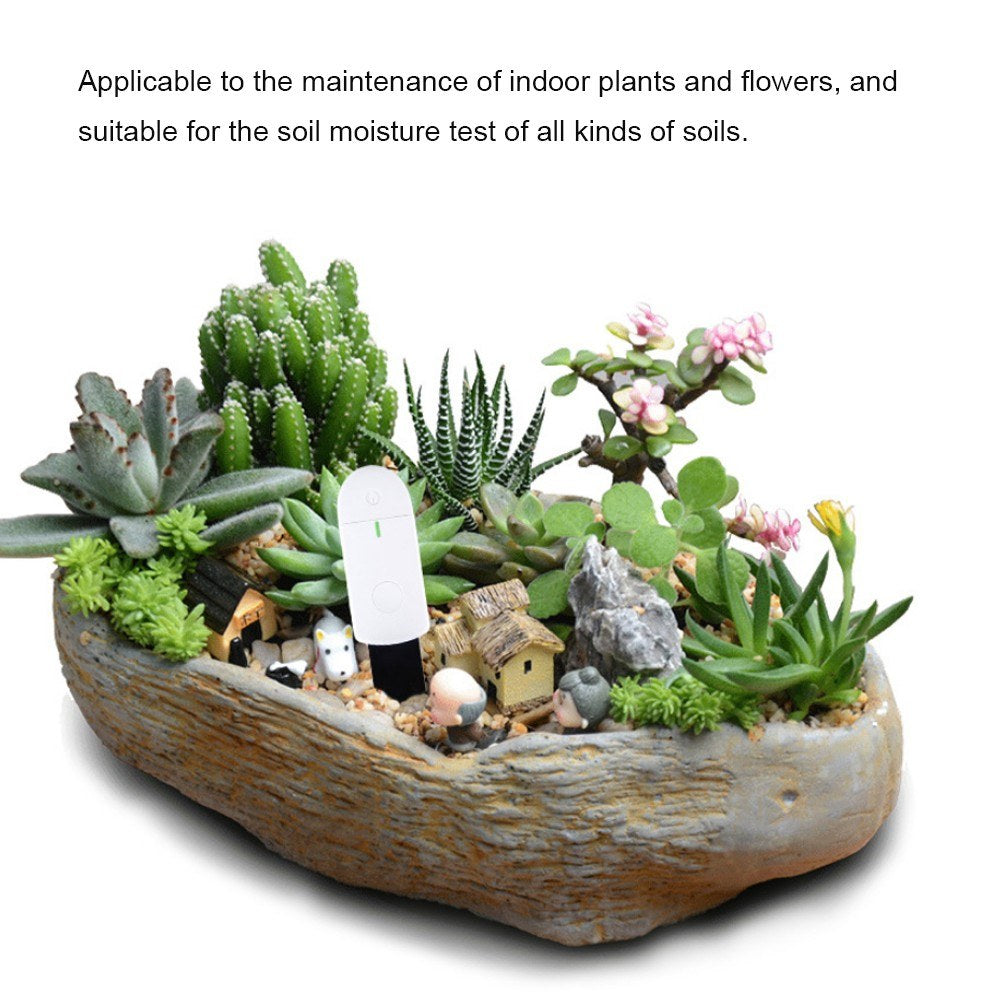 Intelligent Soil Portable Hygrometer Plant Moisture Meter Soil Moisture Monitoring Meter Moisture Tester Flower Monitor with Light Indicator