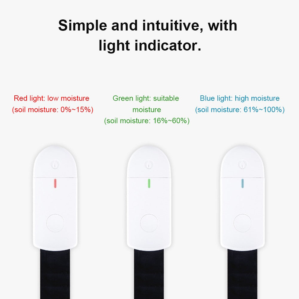 Intelligent Soil Portable Hygrometer Plant Moisture Meter Soil Moisture Monitoring Meter Moisture Tester Flower Monitor with Light Indicator