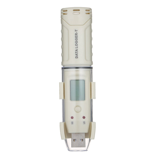 USB Temperature Data Logger Waterproof LCD Digital Temperature Data Recorder 61440 Memory Reusable Recorder Datalogger with PC Computer Software