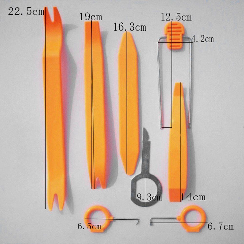 12pcs Car Audio Disassembly Tool Set Durable Hand Repair Tool Kit Pry Tools Kit for Automobile Parts Door Maintenance