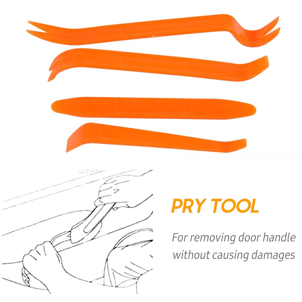 12pcs Car Audio Disassembly Tool Set Durable Hand Repair Tool Kit Pry Tools Kit for Automobile Parts Door Maintenance