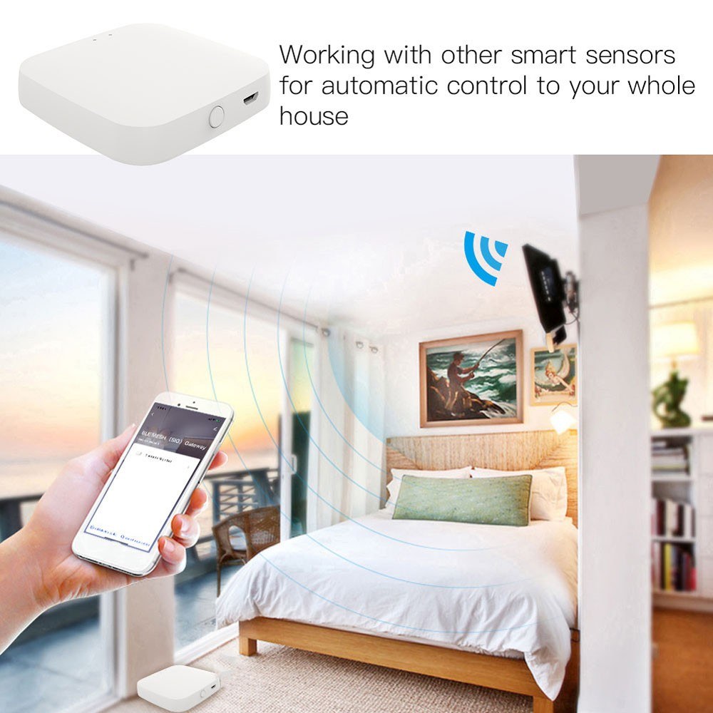 Tuya BT Intelligent Gateways Home Linkage Equipment Automation Scene System Smartphone Remote APP Control for Alexa Google Home Voice Control