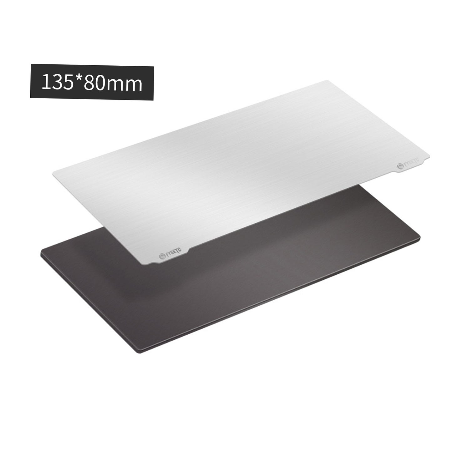 Resin 3D Printer Build Plate Flexible Spring Steel Plate and Magnetic Base Sheet Sticker with Adhesive for ANYCUBIC Photon/Photon S/Mono SE/QIDI 3D Shadow 5.5S - Style 2/135 x 80mm