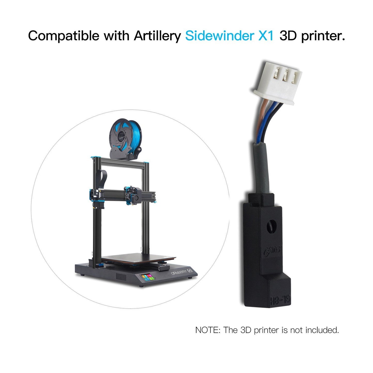 Artillery X-Axis ABS Built-in Smart Chip Limit Switch Endstop Sensor with Cable for Sidewinder X1 3D Printer - Style 1