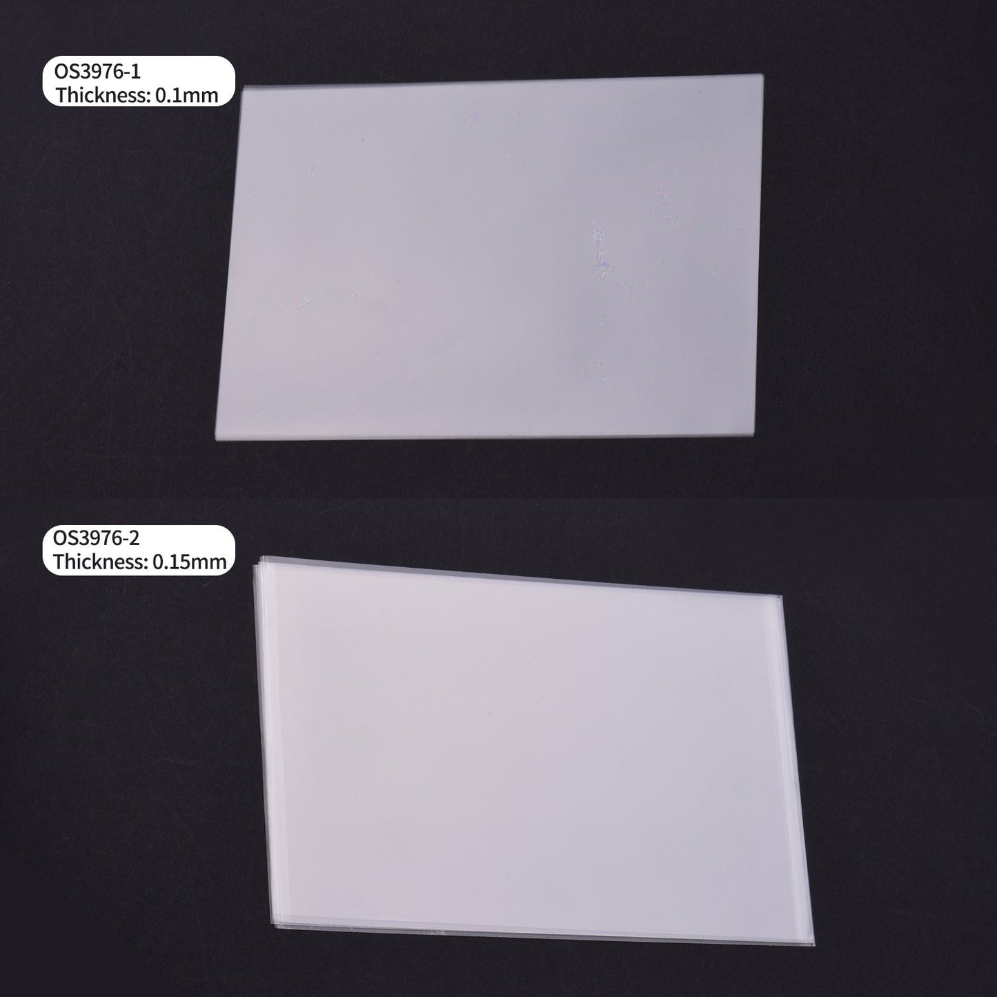 5Pcs Professional Light-Curing 200*140mm FEP Release Film Sheet 0.1mm Thickness High Transmittance Heat Resistant for Photon SLA DLP Resin 3D Printer - Transparent/Style 2