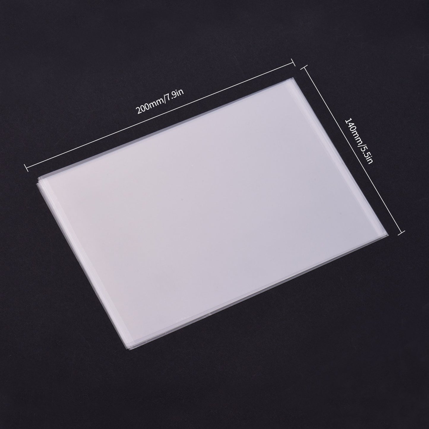 5Pcs Professional Light-Curing 200*140mm FEP Release Film Sheet 0.1mm Thickness High Transmittance Heat Resistant for Photon SLA DLP Resin 3D Printer - Transparent/Style 2