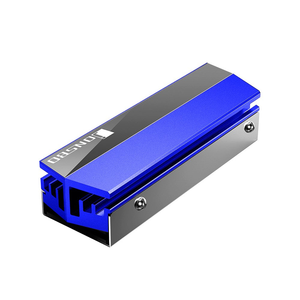 M.2 Heatsink Aluminium SSD Cooler Thermal Pad for M.2 2280 SSD Single/Dual Sided Type - Blue