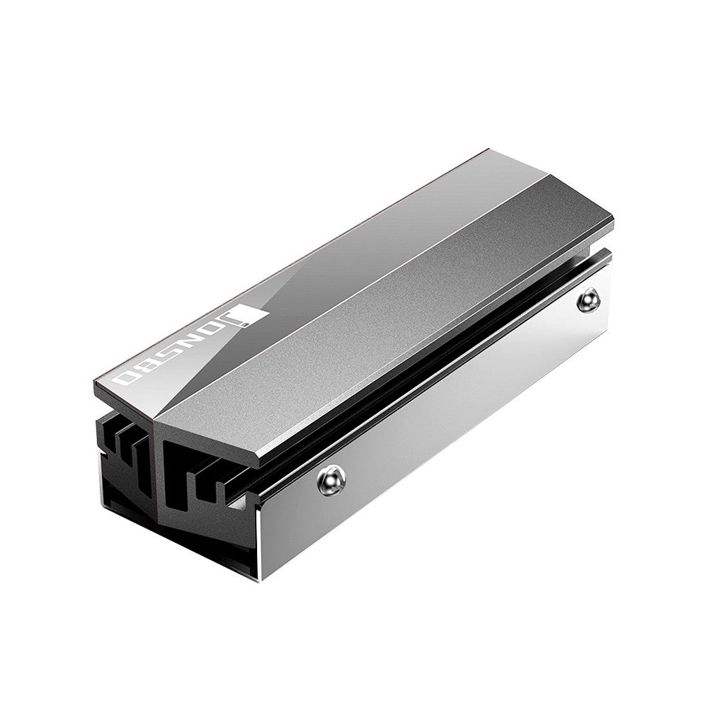 M.2 Heatsink Aluminium SSD Cooler Thermal Pad for M.2 2280 SSD Single/Dual Sided Type - Grey