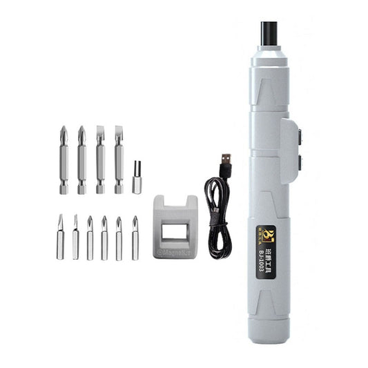 12Pcs Cordless Electric Screwdriver Kit USB Rechargeable 1100mAh Battery 3.6V Automatic Screwdriver