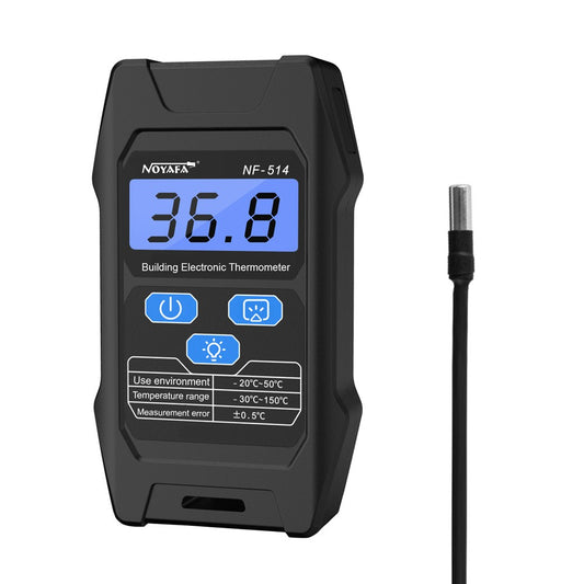 NF-514 Building Temperature Tester High Accuracy Electronic Temperature Meter with LCD Display