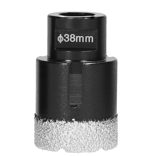 Dry Vacuum Brazed Welding Diamond Core Drill Bit Marble Ceramic Tile Wall Brick Holes Drilling Accessory - 38mm