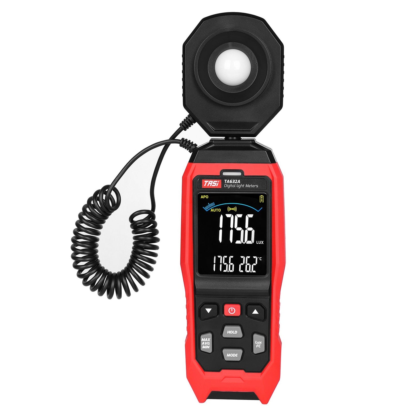 TASI TA632A 0-200000 Lux LCD Digital Light Meter Mini Lux Meter Handheld Illuminometer Luminometer Photometer Luxmeter